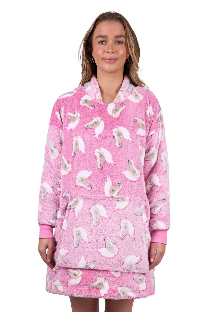 Thomas Cook Horse Snuggle Hoodie (TCP2963SNU) Pink One Size