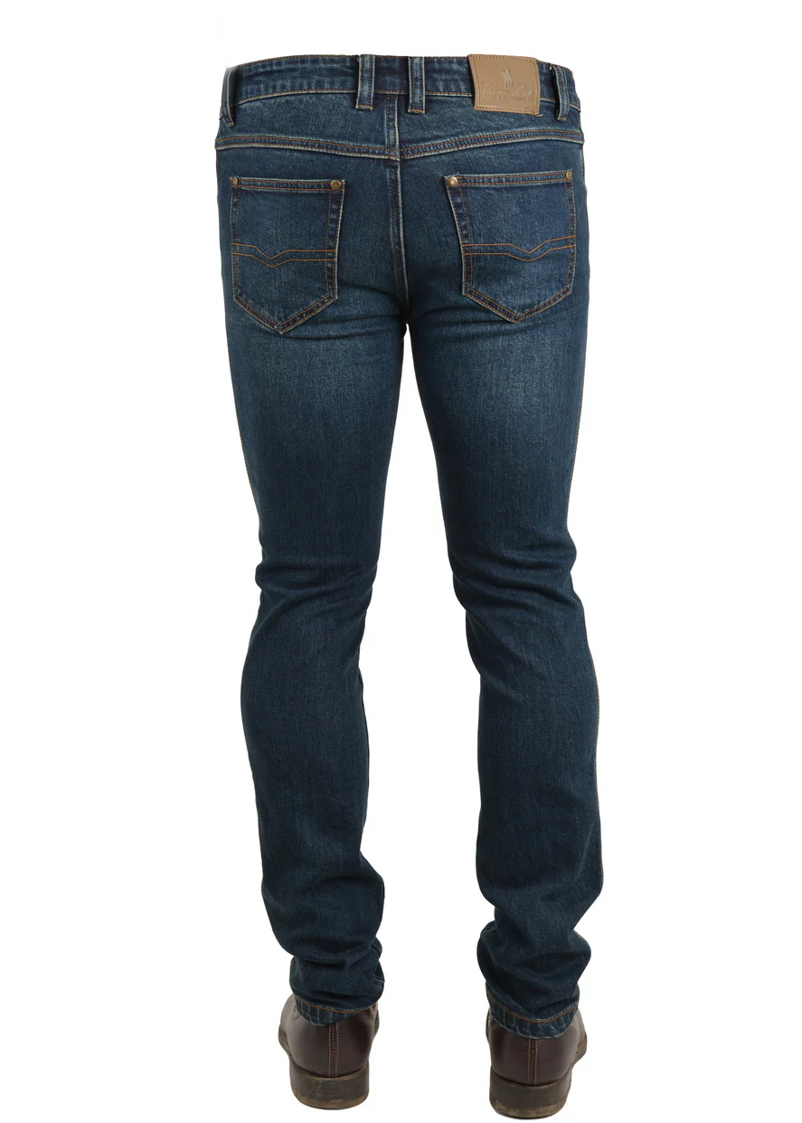 Thomas Cook Mens Andrew Slim Jeans - 32 Leg (TCP1217064) Dark Indigo - Image 2