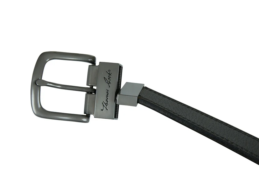 Thomas Cook Mens Denver Reversible Belt (TCP1970BEL) Chocolate/Black - Image 4