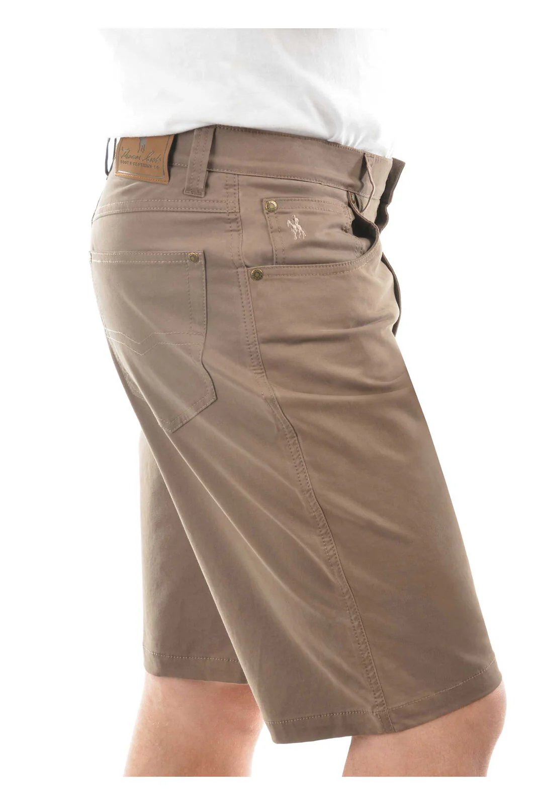 Thomas Cook Mens Jake Comfort Waist Shorts (TCP1307031) Mulch - Image 2