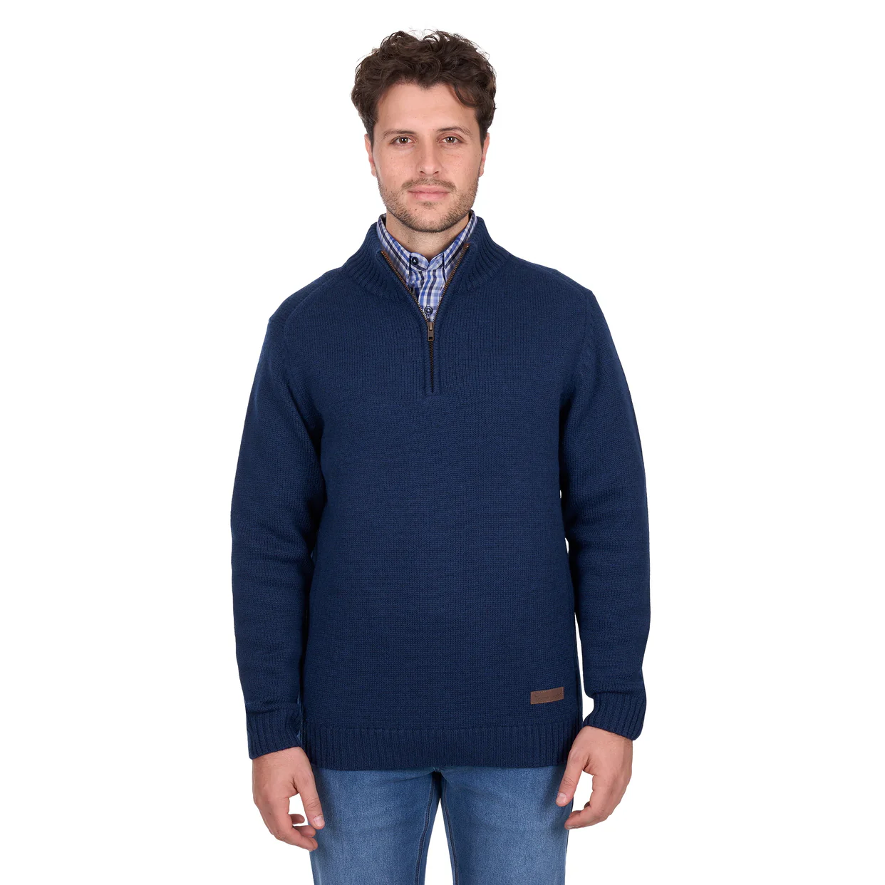 Thomas Cook Mens Jesse 1/4 Zip Jumper (T6W1519001) Blue Marle - Image 2