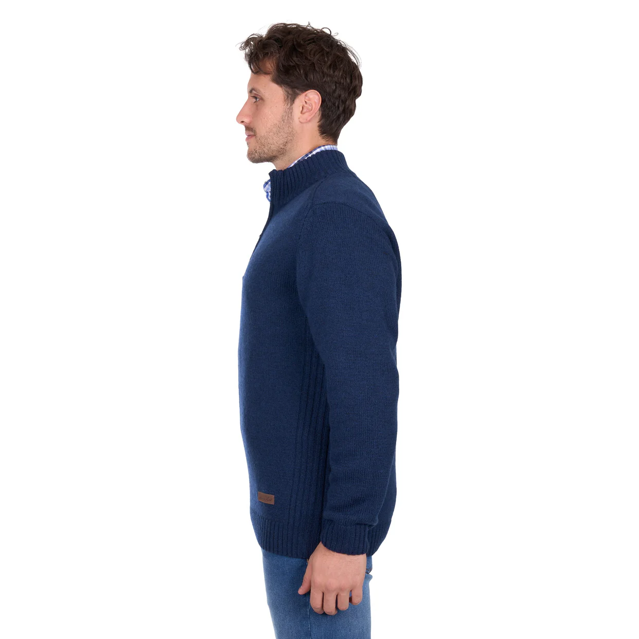 Thomas Cook Mens Jesse 1/4 Zip Jumper (T6W1519001) Blue Marle - Image 3