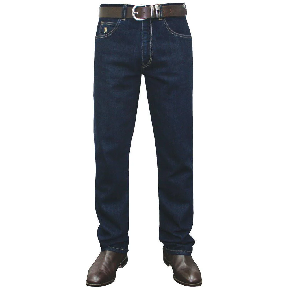 Thomas Cook Mens Stretch Straight Leg Jeans (TCP1230381) Washed Indigo - Image 18