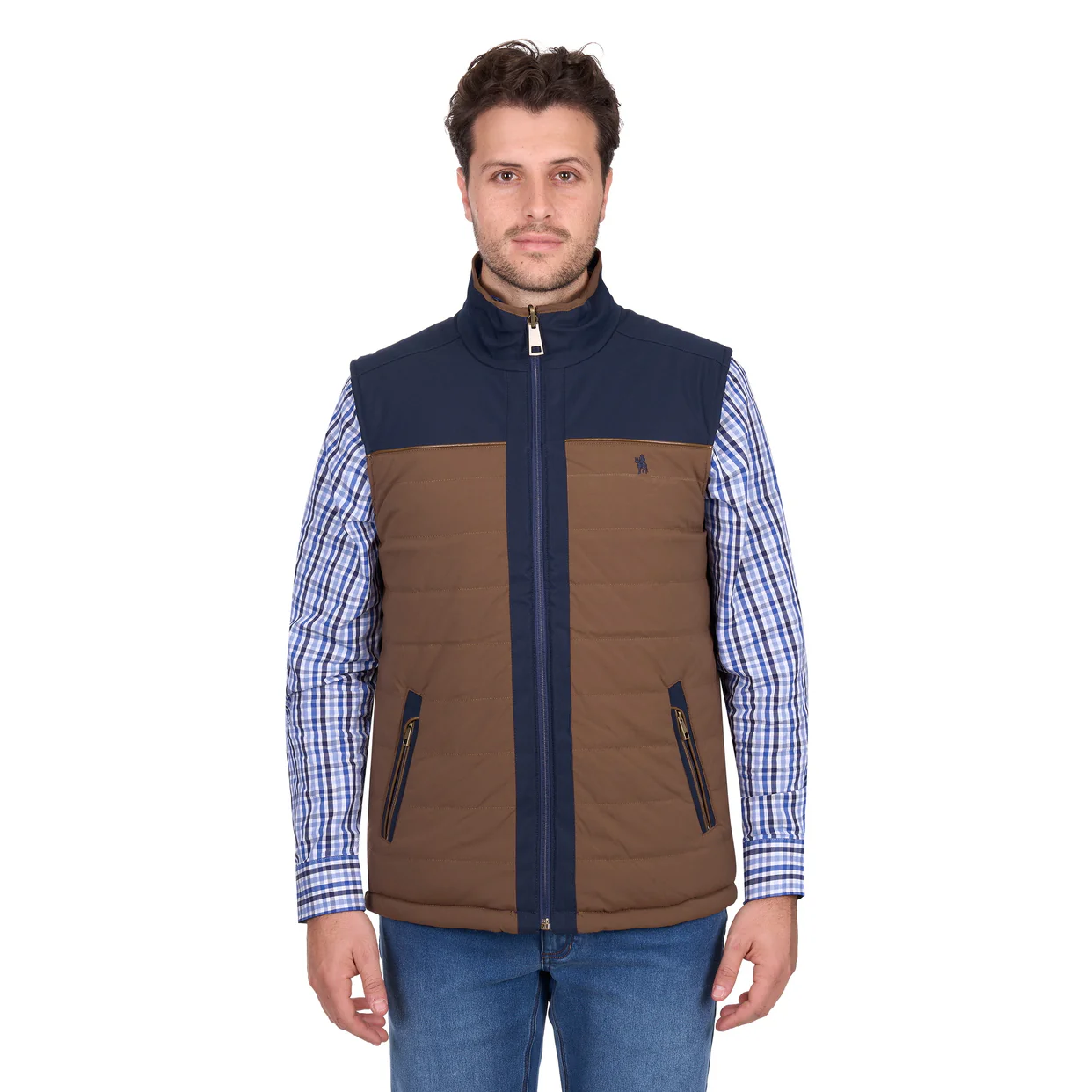 Thomas Cook Mens Toby Reversible Vest (T6W1608170) Navy/Tan - Image 6