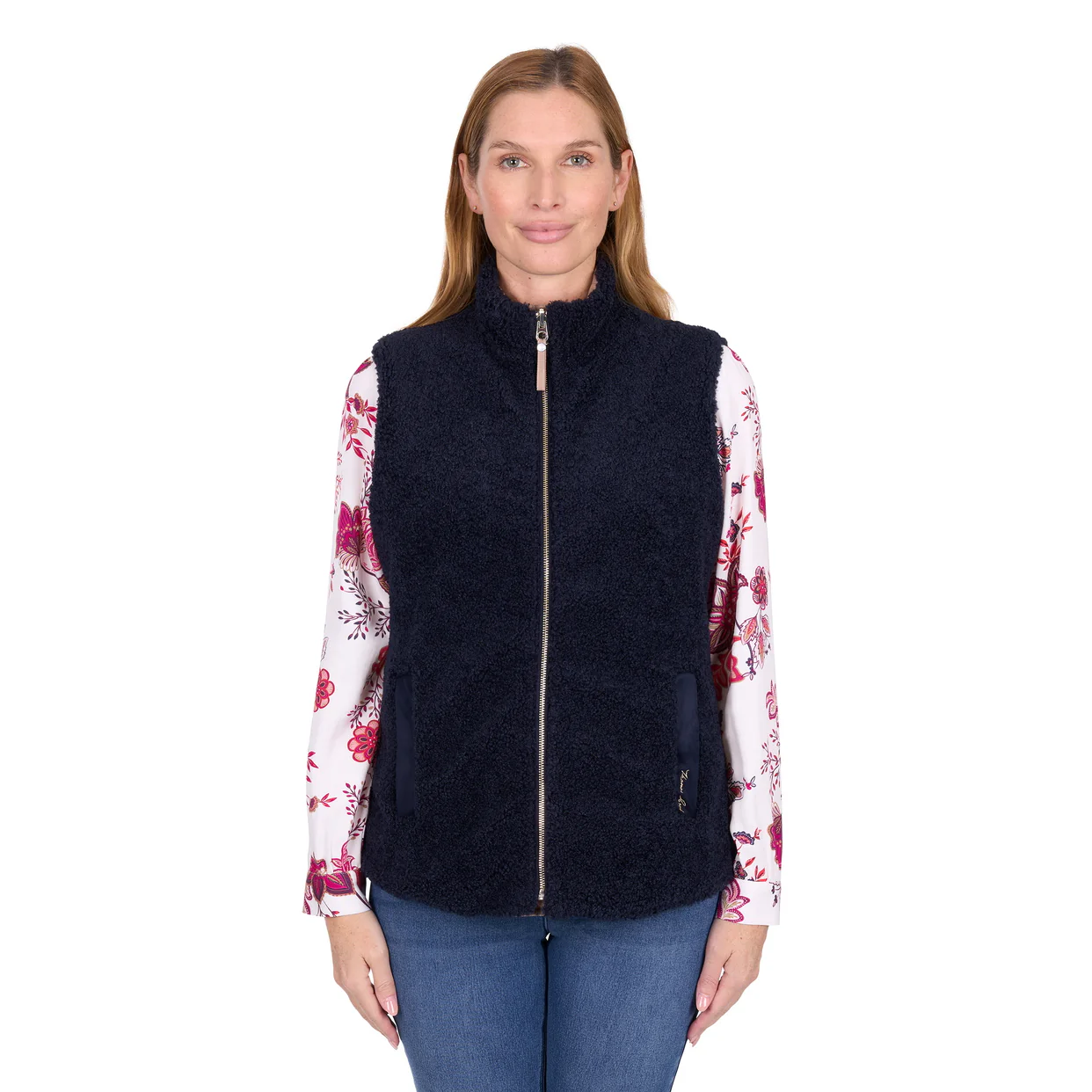 Thomas Cook Womens Astrid Reversible Vest (T6W2616058) Tan/Navy - Image 4