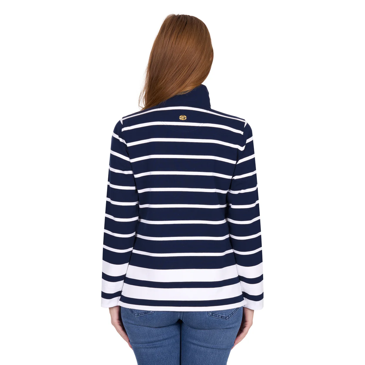Thomas Cook Womens Ava 1/4 Zip Rugby (T6W2527077) Navy/White - Image 3