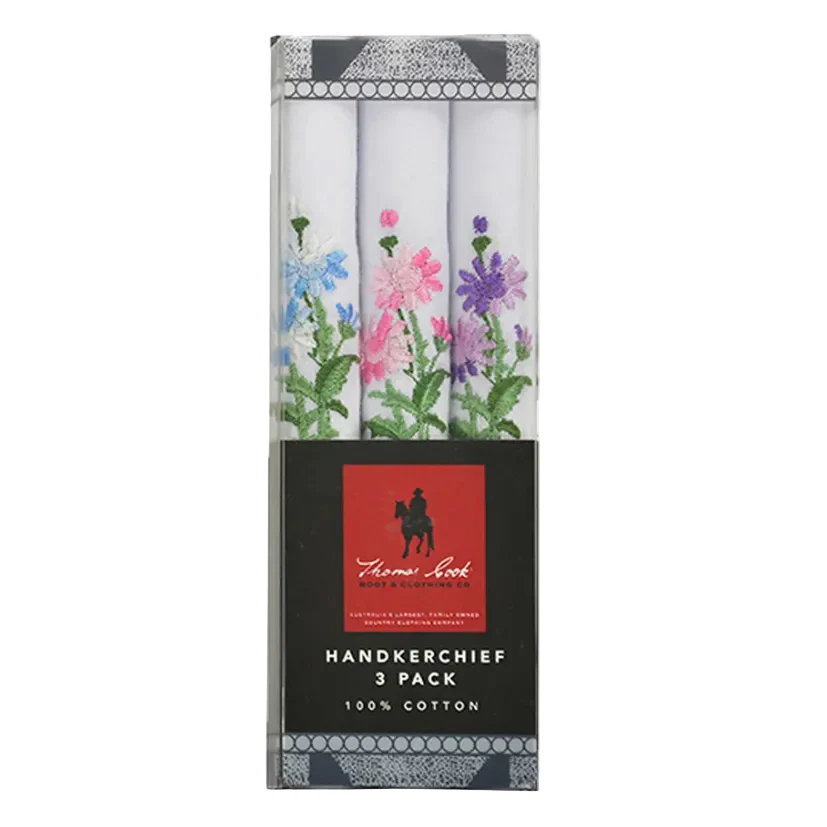 Thomas Cook Womens Handkerchief 3-Pack (TCP2960HNK) White - Image 2