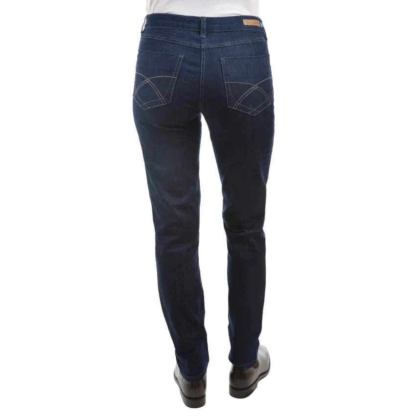 Thomas Cook Womens Lynda Slim Leg Wonder Jeans Mid-Reg-Slim (TCP2215070) Dark Blue - Image 4