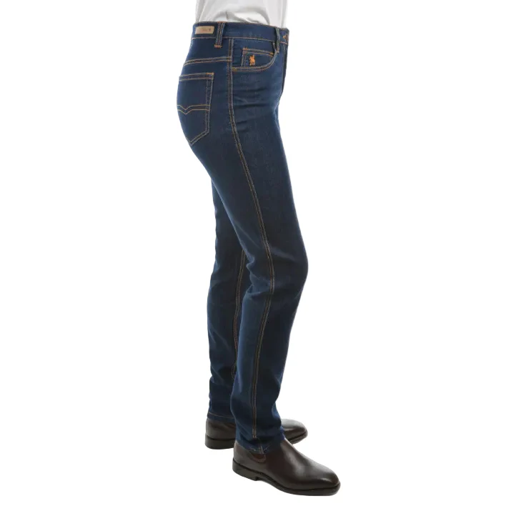 Thomas Cook Womens Mornington Slim Leg Wonder Jeans (TCP2215074) Peninsula Wash - Image 2