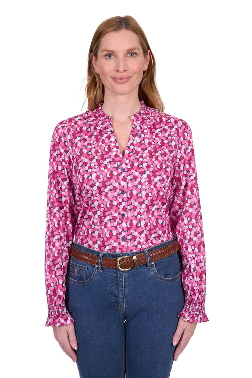 Thomas Cook Womens Ruby L/S Blouse (T5S2137090) Hot Pink - Image 2