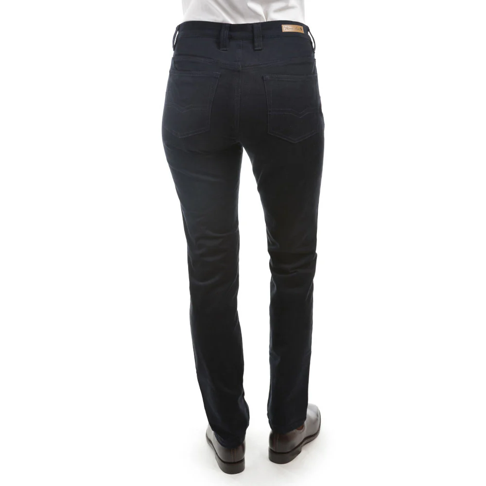 Thomas Cook Womens Stretch Moleskin Wonder Jeans Mid-Reg-Slim (TCP2228007) 32Leg Navy - Image 4