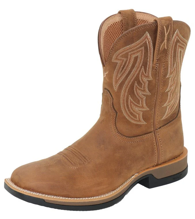 Twisted X Mens 9" Tech X1 Western Boots (TCMXW0017) Coffee/Coffee - Image 8
