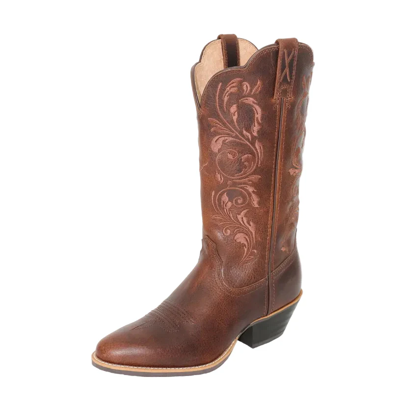 Twisted X Womens 12" Western Boots (TCWWT0035) Chocolate/Chocolate