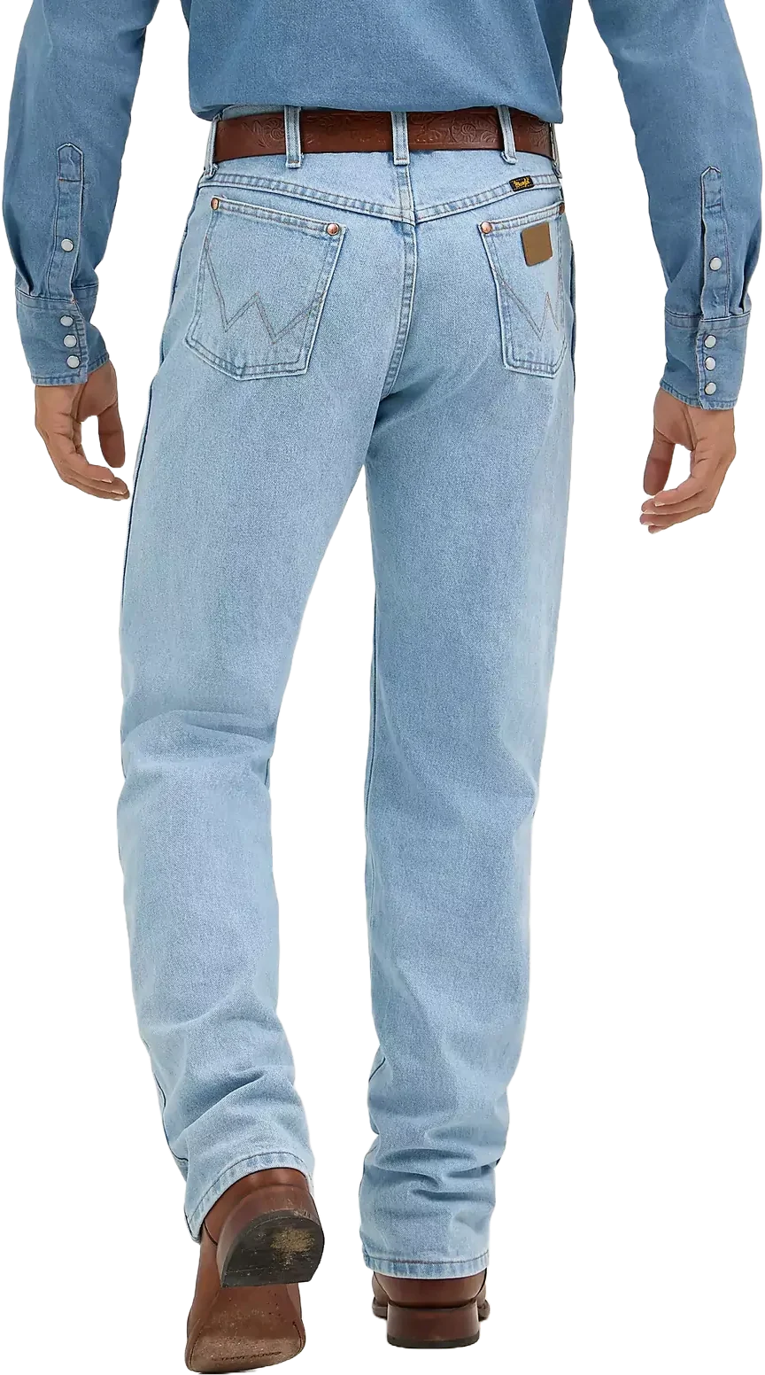 Wrangler Mens Cowboy Cut Original Fit Jeans (13MWZGH34) Bleach - Image 3