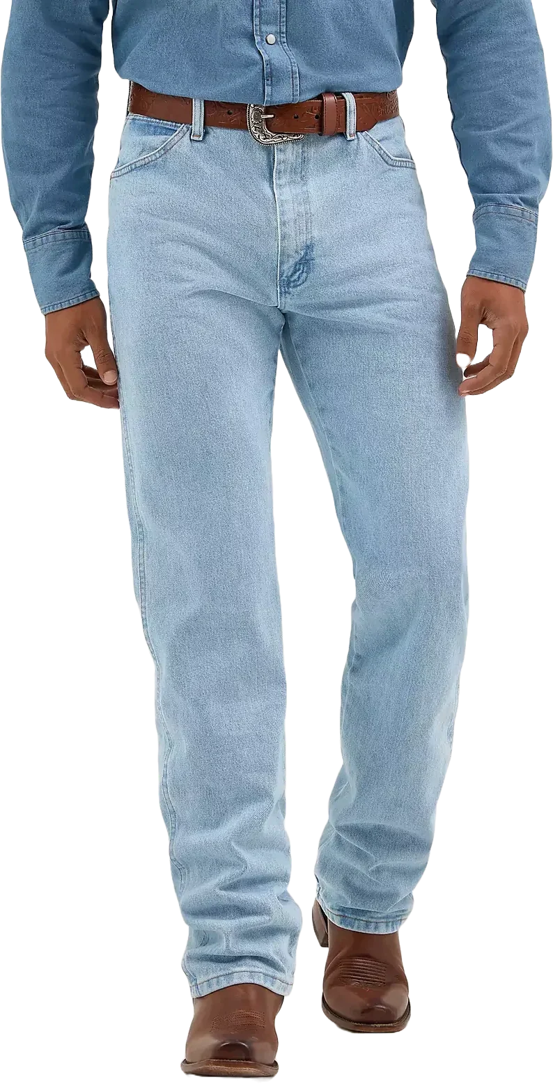 Wrangler Mens Cowboy Cut Original Fit Jeans (13MWZGH34) Bleach - Image 4