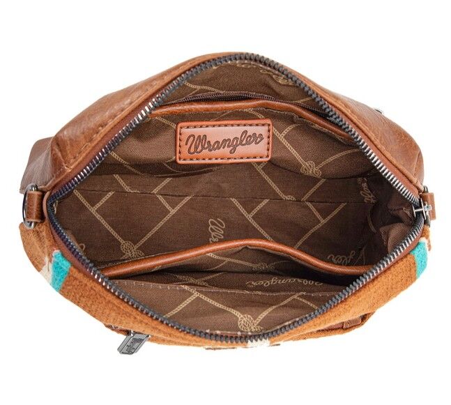 Wrangler Southwestern Maya Aztec Crossbody Bag (X5W2993BAG) Blue [SD] - Image 2