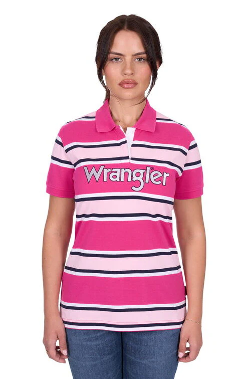 Wrangler Womens Harriet Polo (X5S2565414) Pink - Image 2