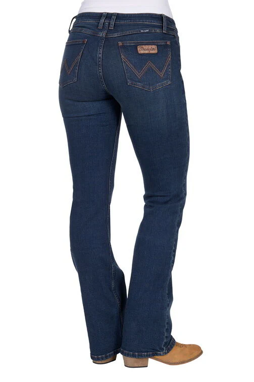 Wrangler Womens Jane Jeans - Mae 34 Leg (X5S2251467) Dark Indigo