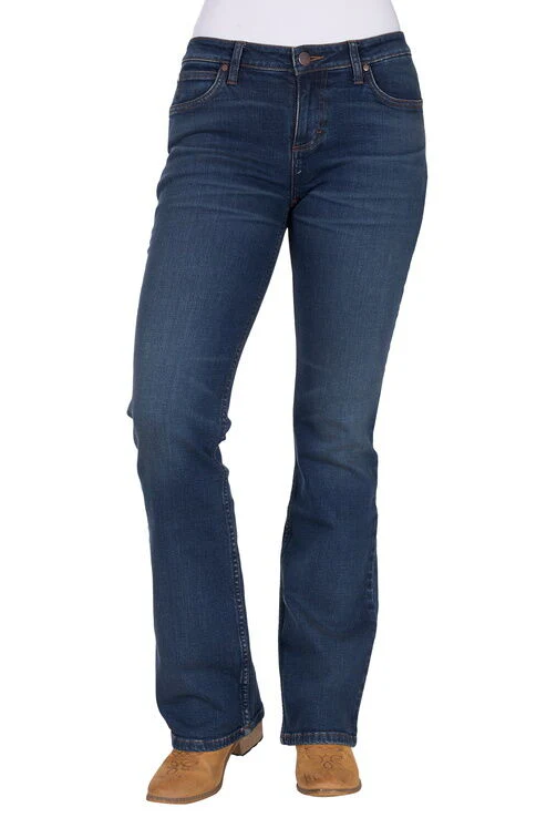 Wrangler Womens Jane Jeans - Mae 34 Leg (X5S2251467) Dark Indigo - Image 2