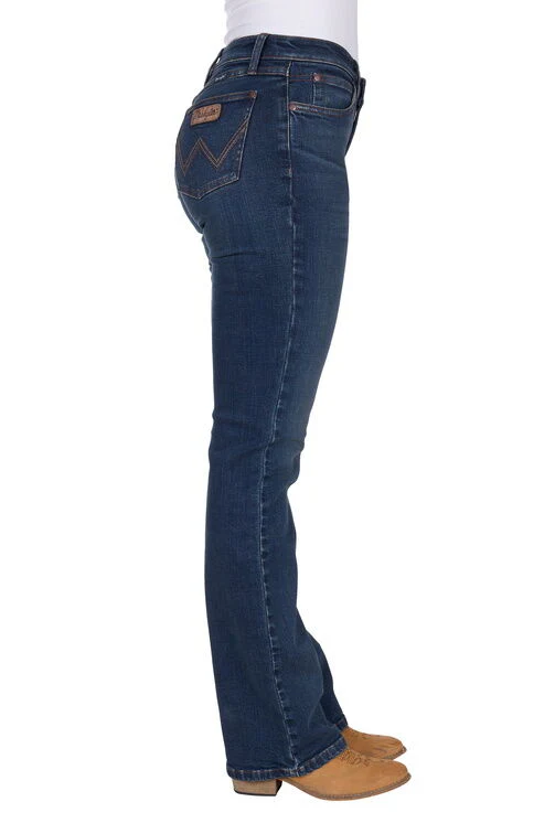 Wrangler Womens Jane Jeans - Mae 34 Leg (X5S2251467) Dark Indigo - Image 3