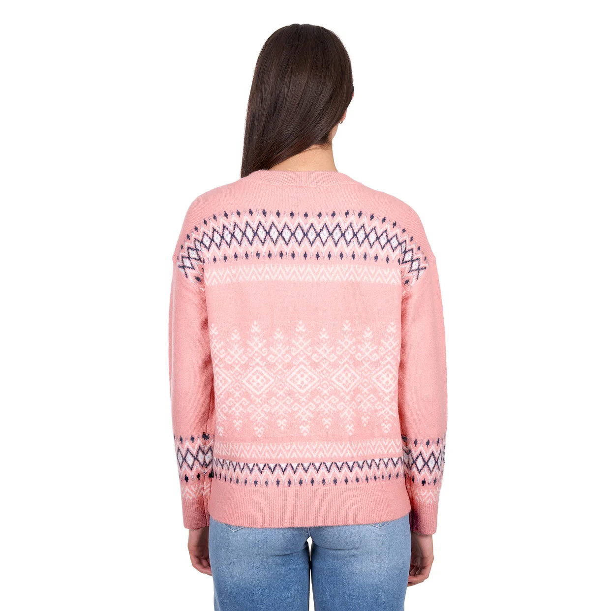 Wrangler Womens Janey Pullover Jumper (X6W2542577) Pink - Image 3