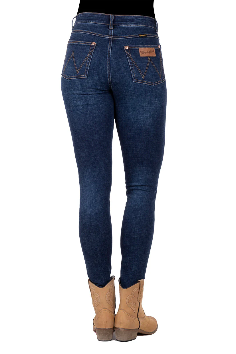 Wrangler Womens Sierra Skinny Jeans (XCP2238861) Old Indigo - Image 3